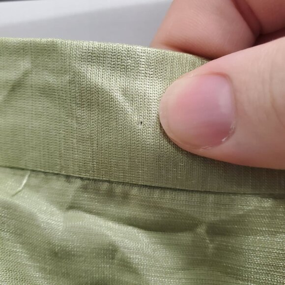 Nina Massini Vintage Avocado Green Taffeta Layered Lace Formal Skirt Plus 14 - Picture 7 of 8